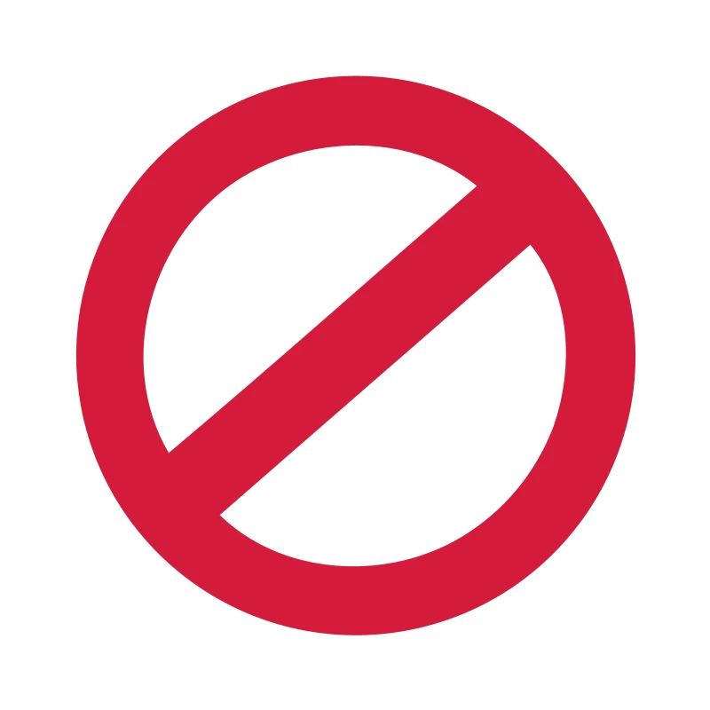 not allowed