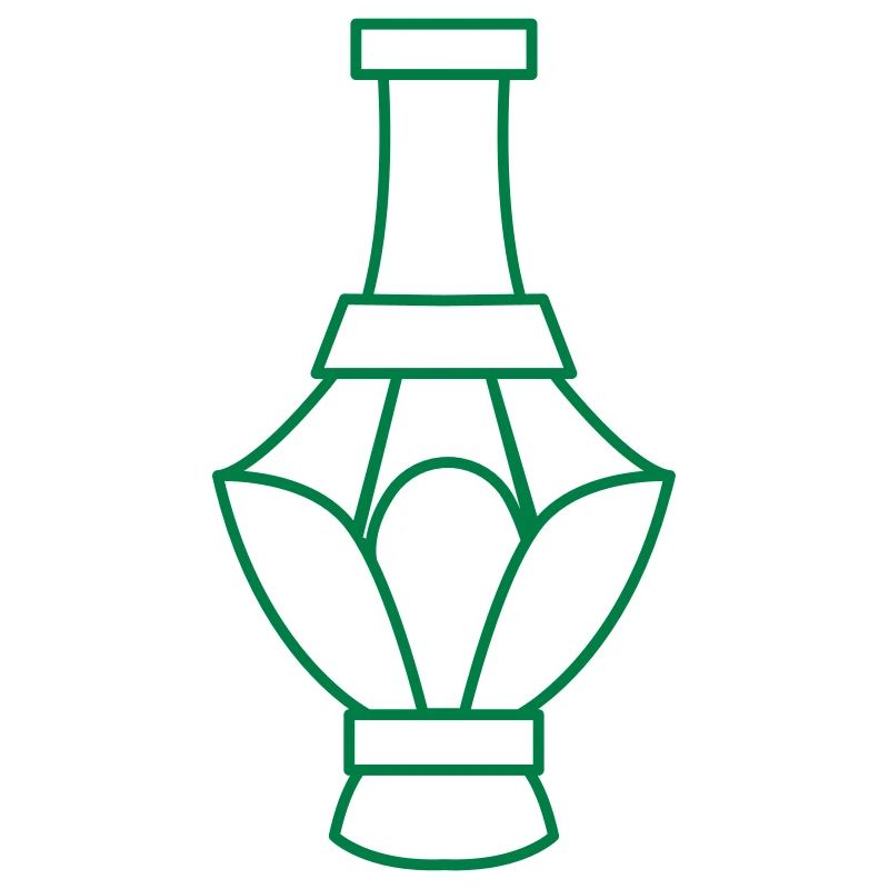 vase de maintien de fleurs sculptées