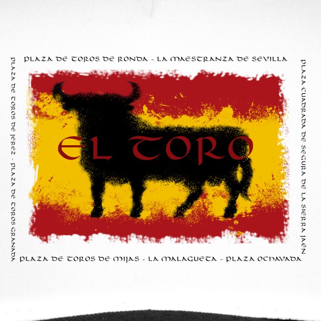 Spain Flag with bull