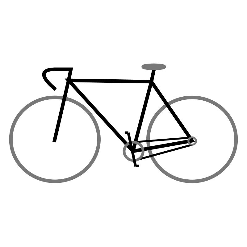vélo noir singlespeed avec guidon de course