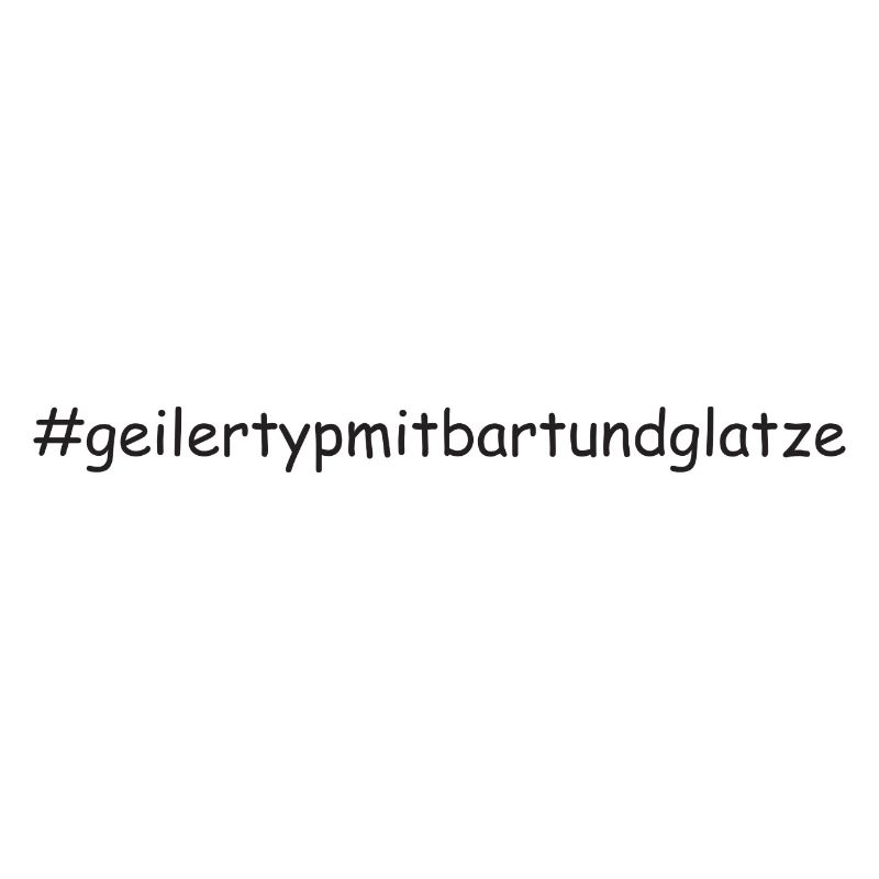 Geiler Typ Mit Bart & Glatze Glatzkopf Bartträger