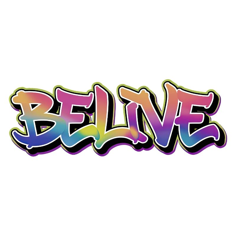 BELIVE Graffiti Rainbow