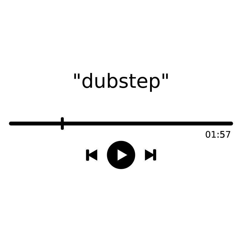 Musik Player Dubstep MP3 Play Button
