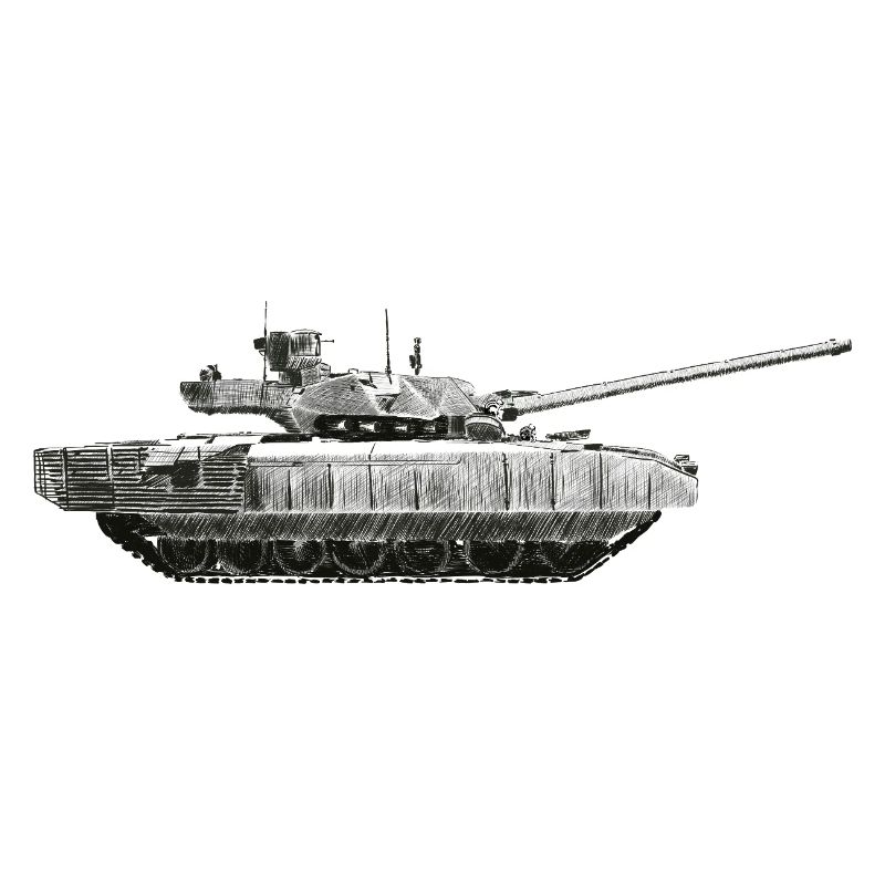Monochrome Panzer Silhouette