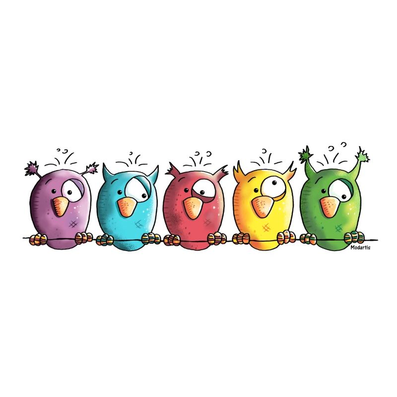 Funny Owls - Eule - Vogel