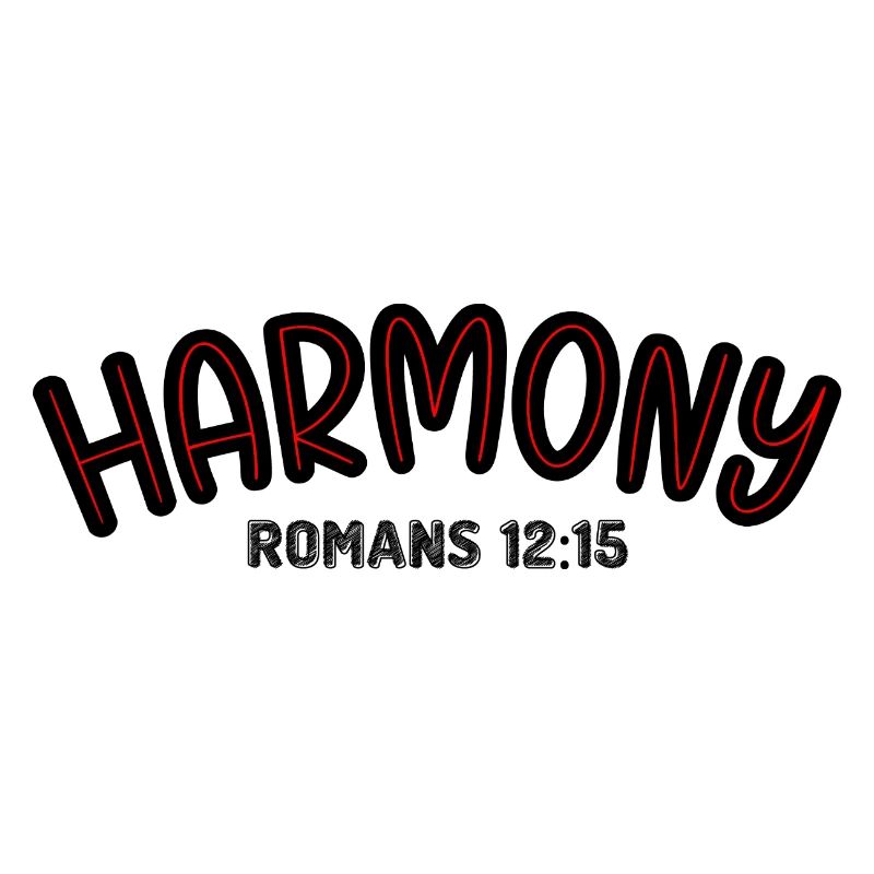 Harmony Red Line Typography