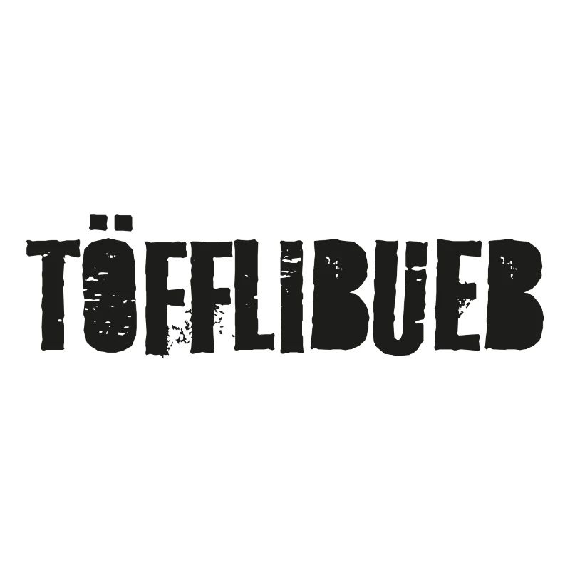 Schweizerdeutsch Töfflibueb Schwarz