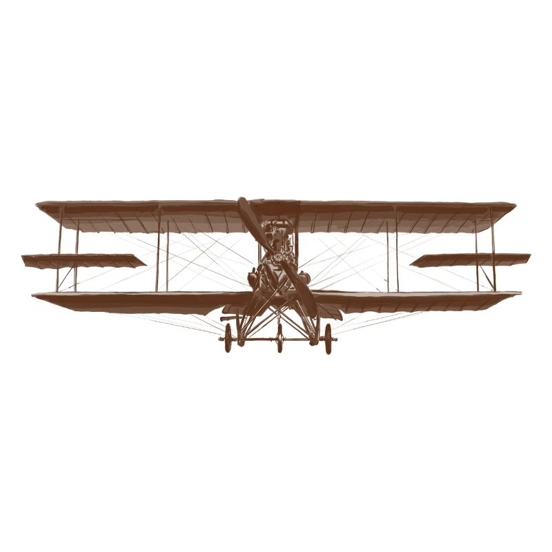 Conception d'un biplan d'avion vintage