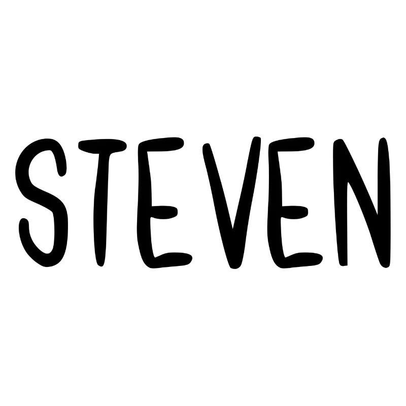 Steven Custom Name Schriftart Text Geburtstag