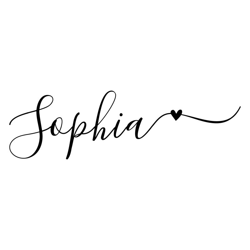 Sophia Surname First Name Decorative