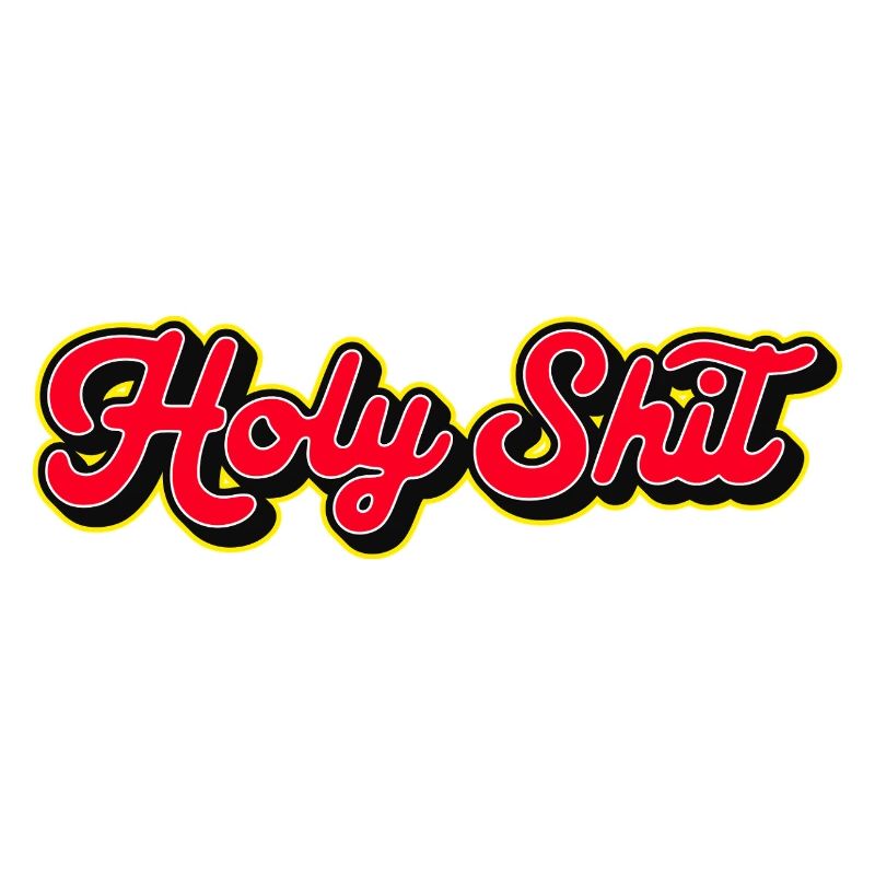 Holy Shit 3D Red Script