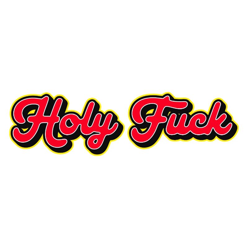 Heilige Scheiße 3D Red Script