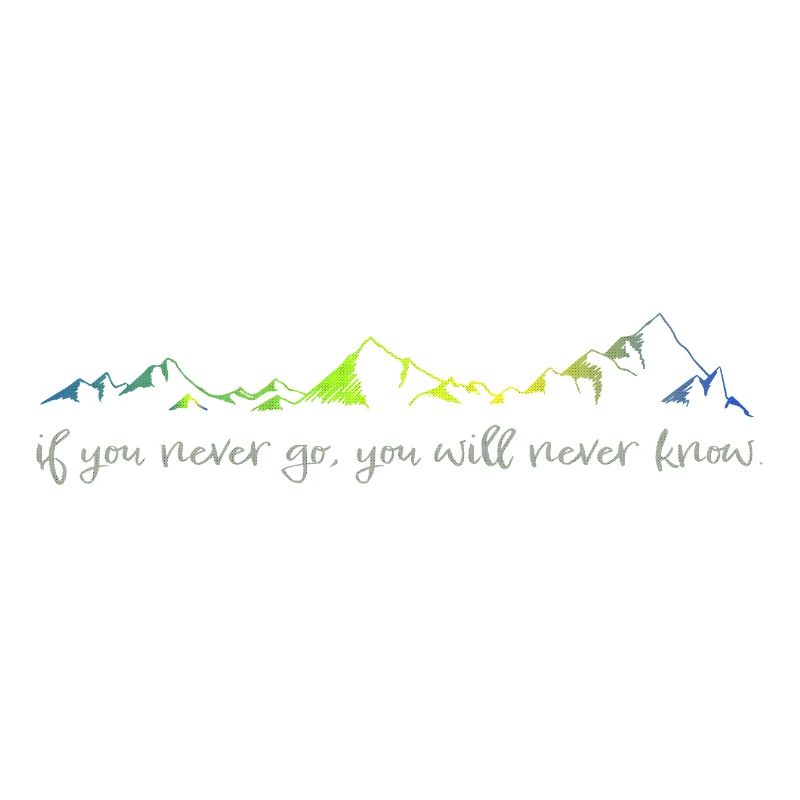 never go, never know