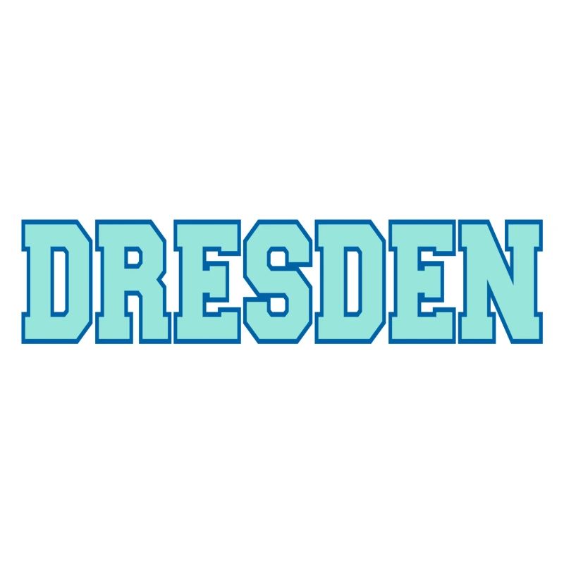 Dresden Blockschrift Outfitdesign