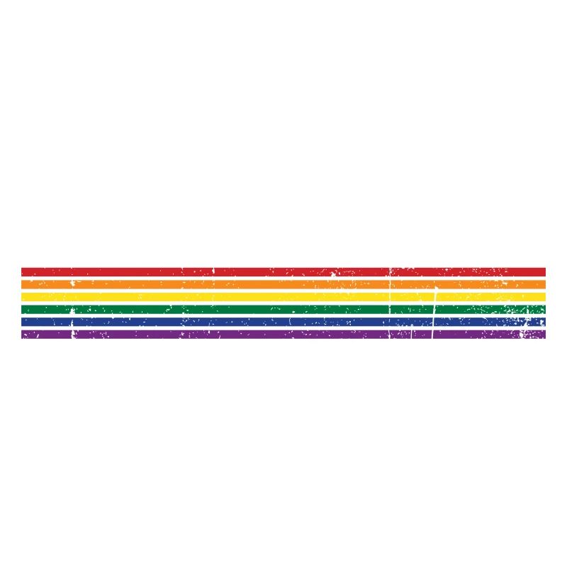Rainbow Stripes Pride Overlay