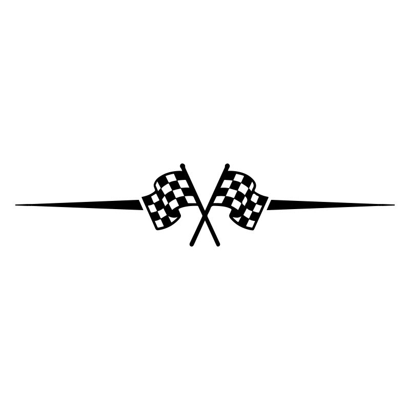 Icône de course de drapeau de course