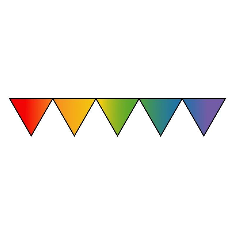 Triangles queer arc-en-ciel