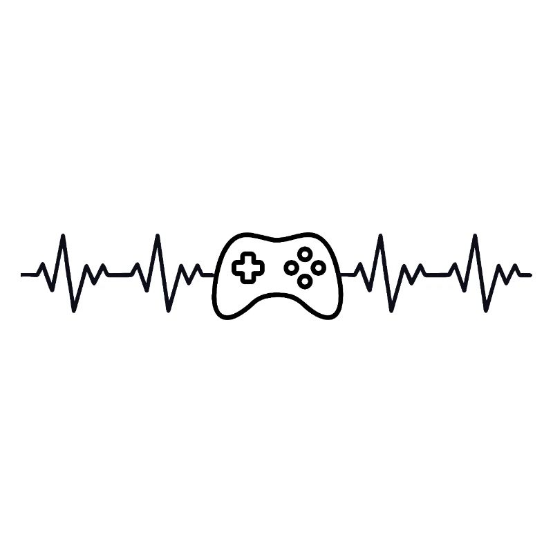 Controller Gamer ECG Heartbeat