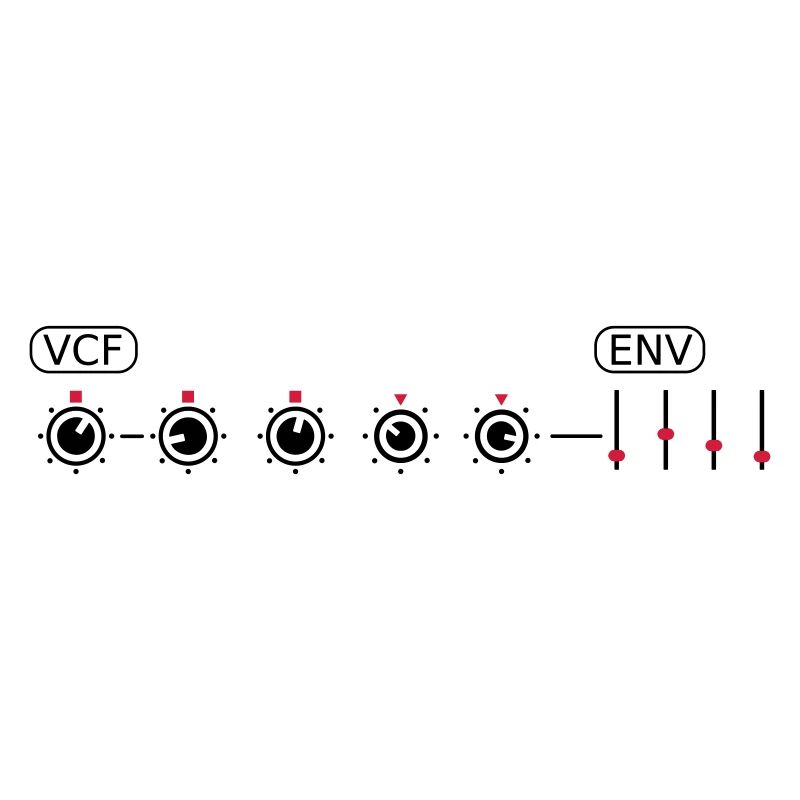VCF Filter Pots Cutoff Synthétiseur Bouton Analogique