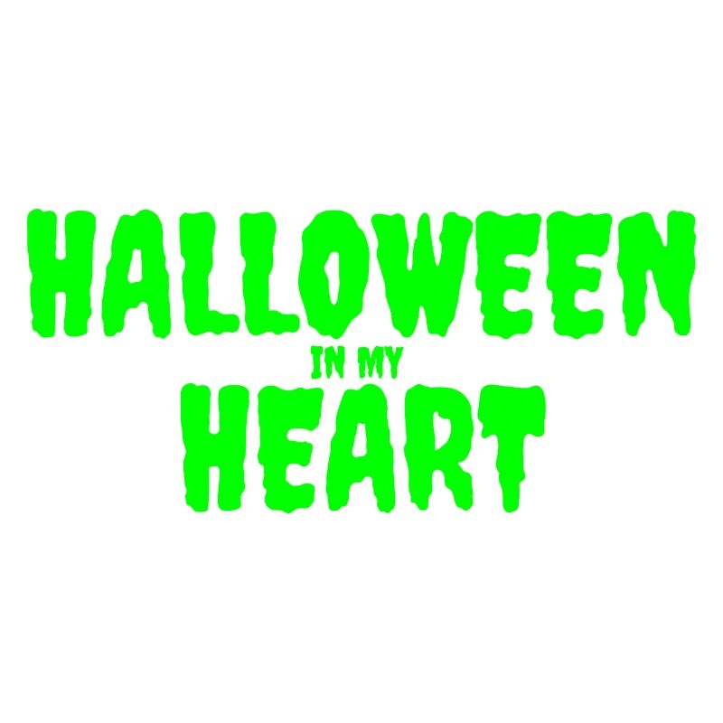 Halloween dans mon coeur Typographie Design