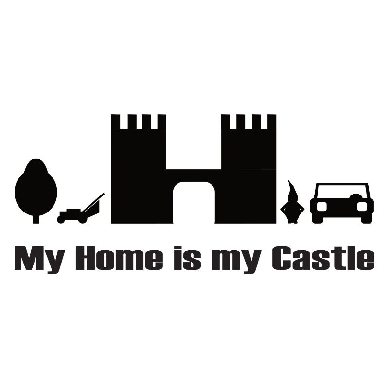 ma maison est mon château. Conception, noir