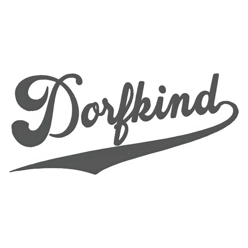 Village Kid Design – Retro Script Logo with Swing