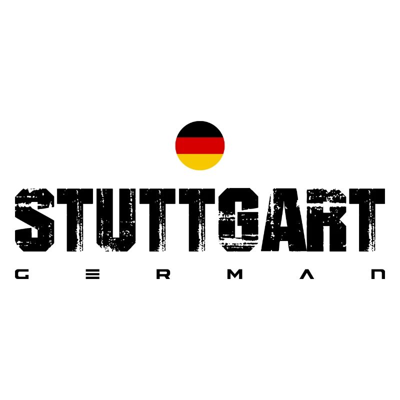 German Flag Circle Emblem