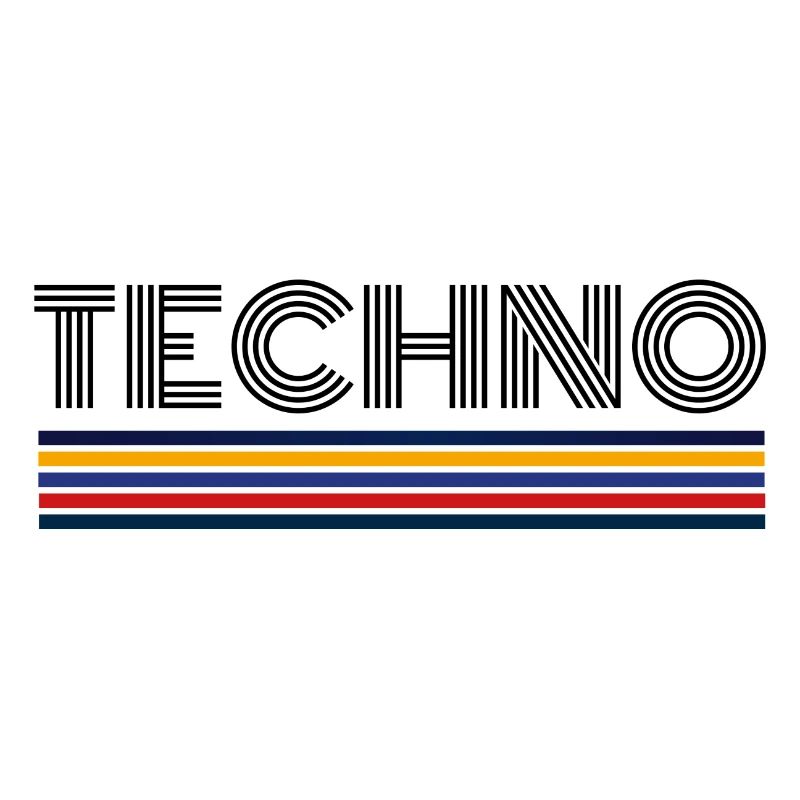 Techno Musik Retro Techno T-Shirt Geschenk