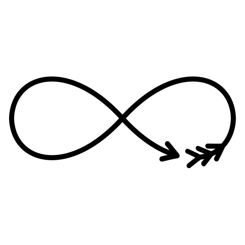 Flèche du Signe de l’Infini Cadeau Amour