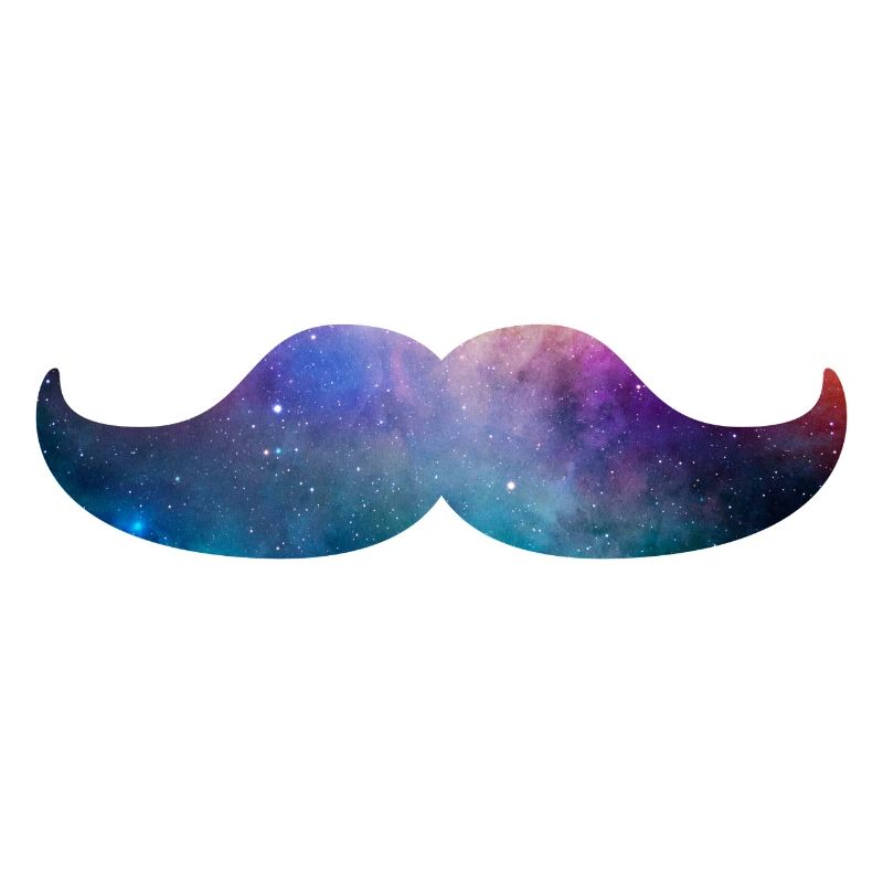 Moustache Galaxy Space