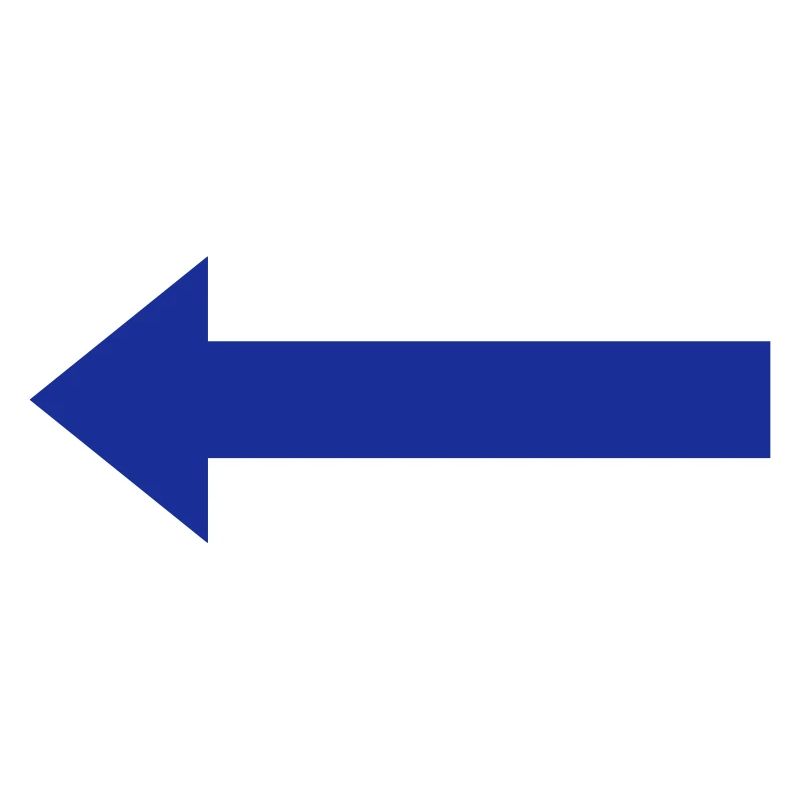 Blue left arrow