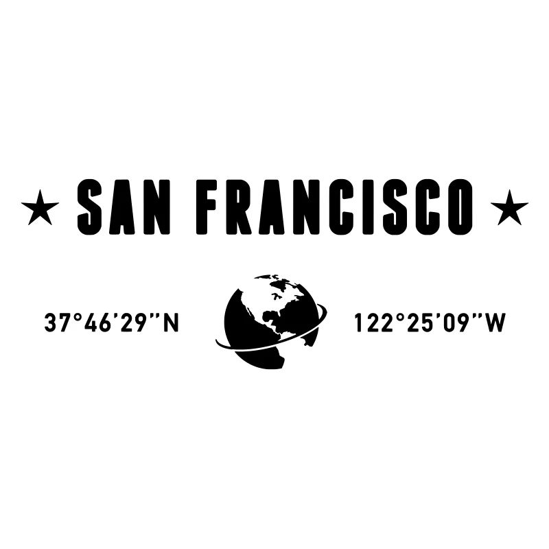 San Francisco Coordinates Planet Earth