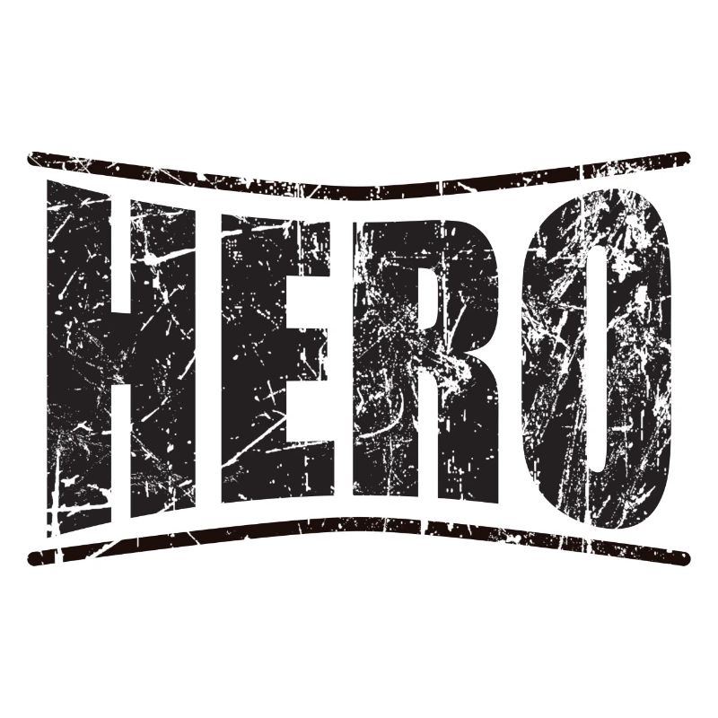Held Held Held Héroe héros monochromer Text