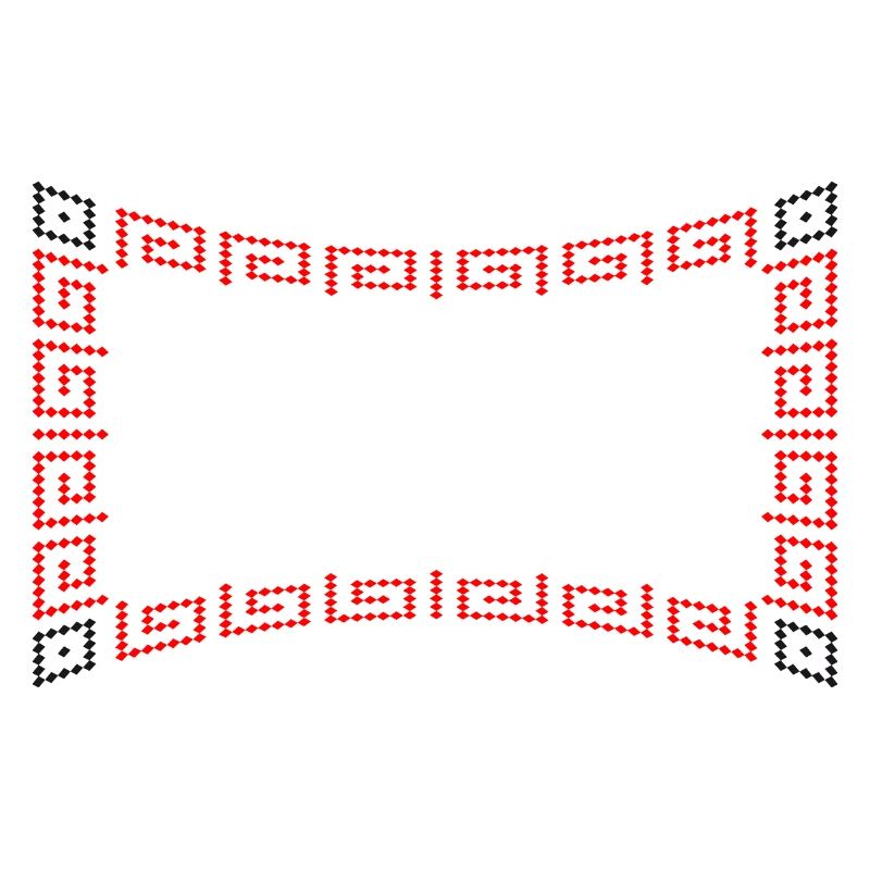 Frame pattern red