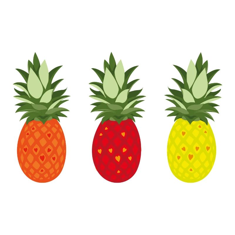 Bunte Ananas Muster für Sommer und Freizeit