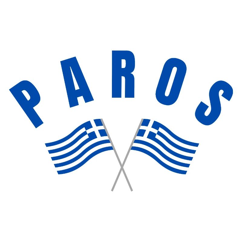 Paros Crossed Flags Emblem