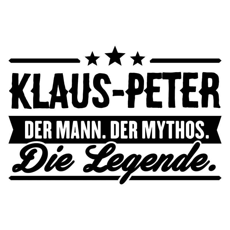 Man Myth Legend Klaus-Peter