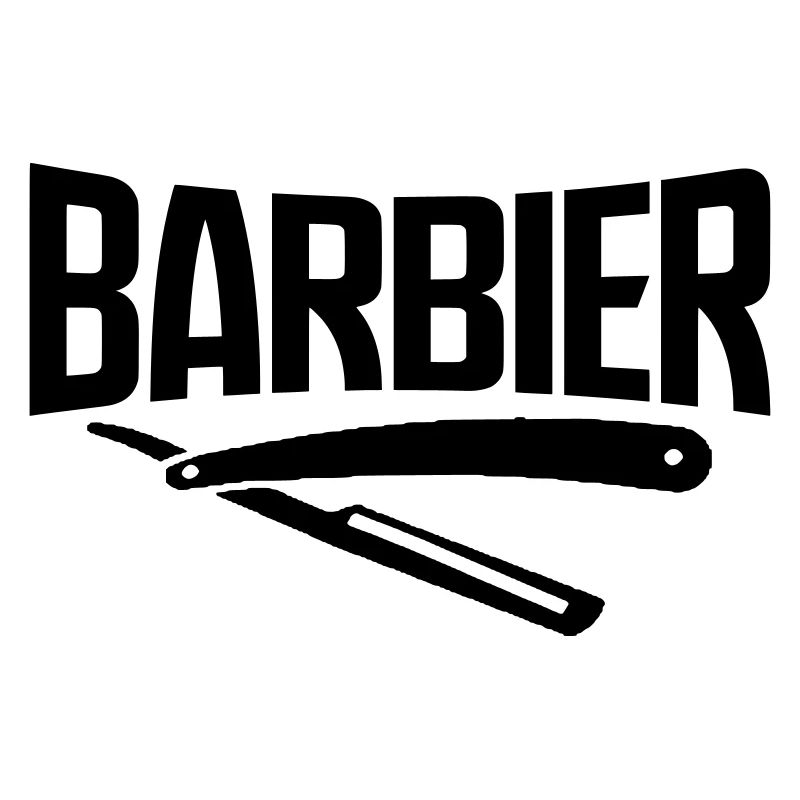 barbier barbier viking bart barbe coiffeur autocollant
