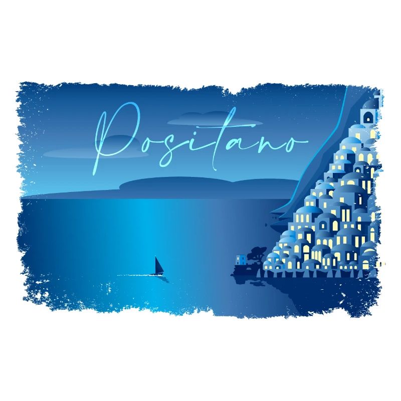 Minimal Positano Night