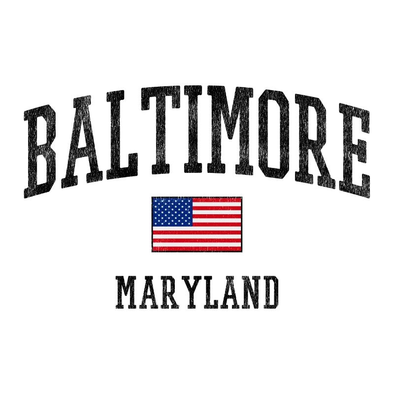 Conception du drapeau Baltimore, Maryland USA