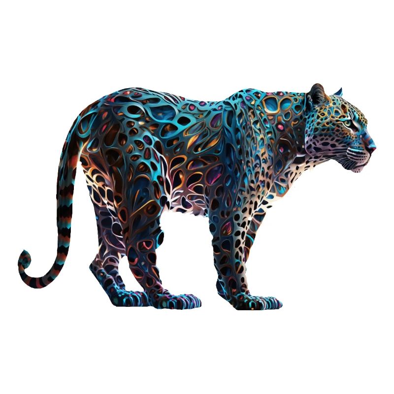 Leopard, Farbenfroh, Jungle