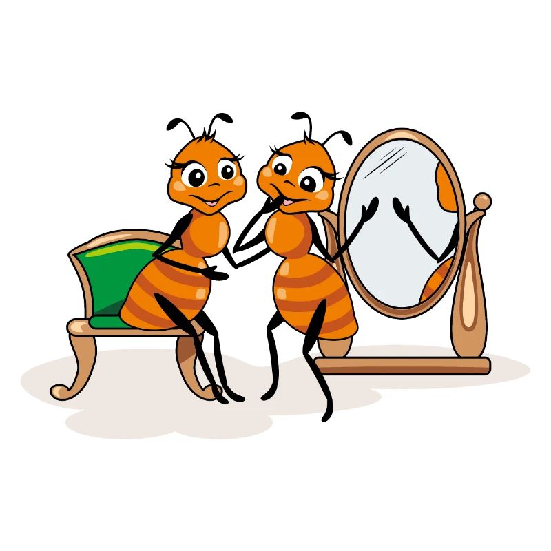 Bande dessinée heureuse fourmi copines
