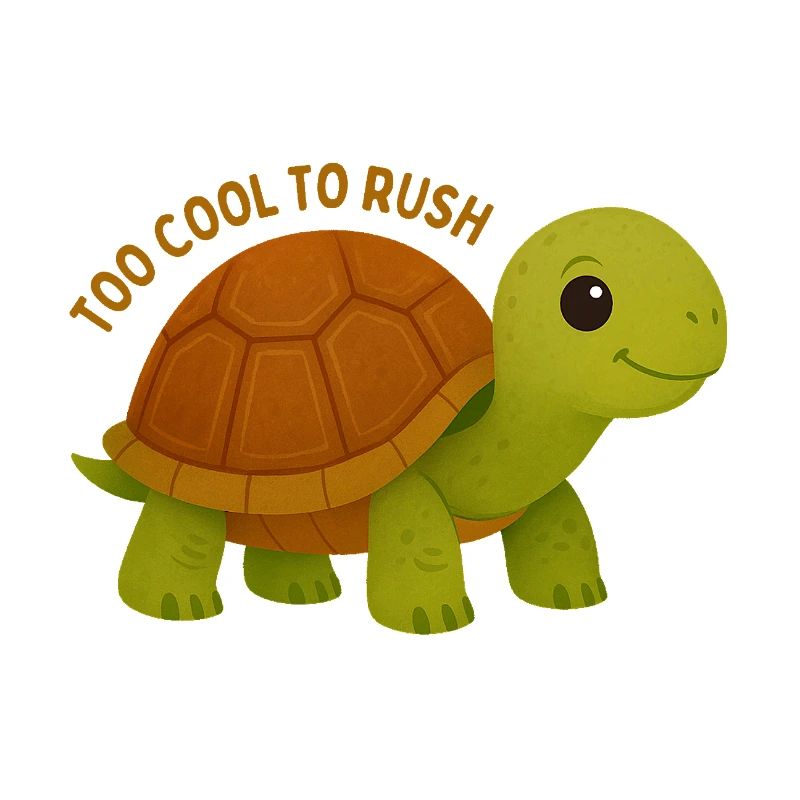 Too Cool To Rush Turtle