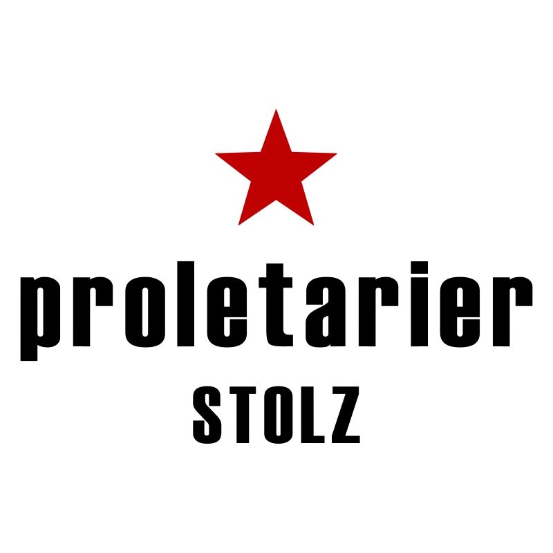 Proletarier Stolz mit rotem Stern