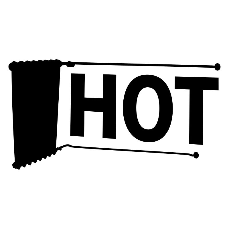 HOT chaud comme un chauffage en hiver vectoriel