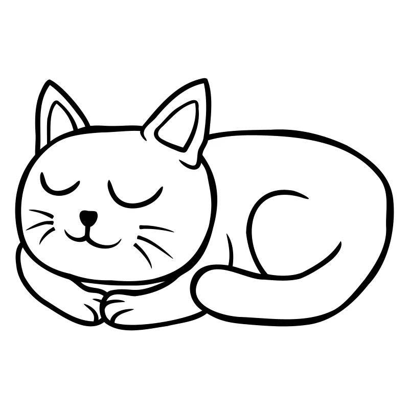 Bande dessinée cher chat endormi