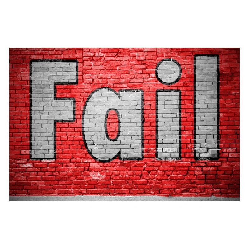 Graffiti de mur de briques Fail