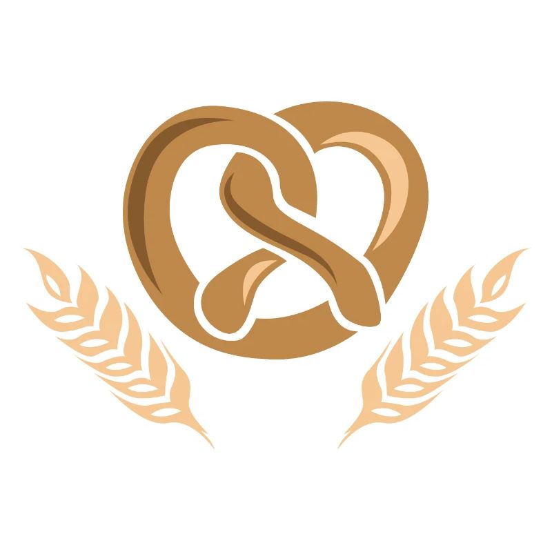 Logo de l’icône de l’icône de blé de céréales Baker Bakery
