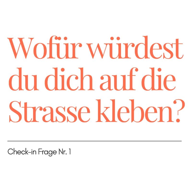 Check-in Question No. 1