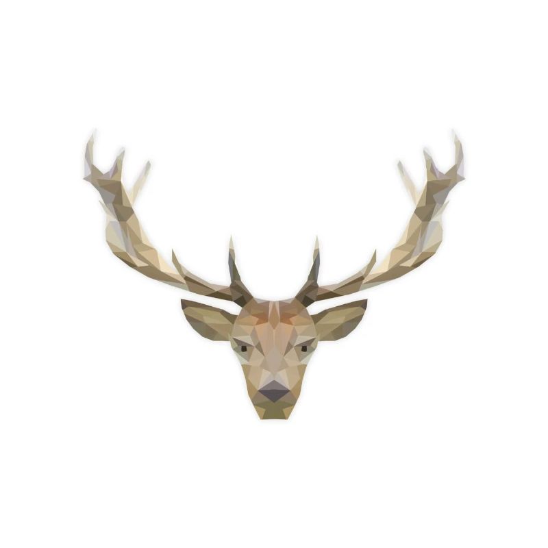 Low Poly Hirsch